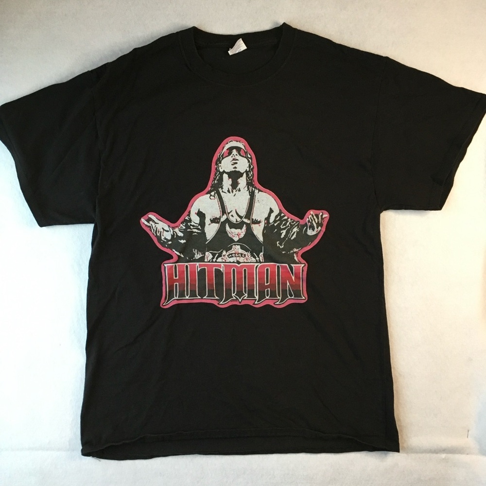 Vintage Hitman Black Graphic Men's T-Shirt